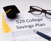 529 College Savings Plan Form With Small Graduation Hat