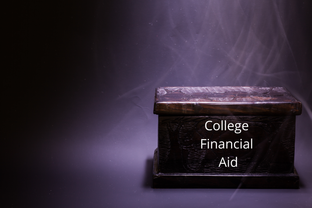 Black Box Labeled College Financial Aid